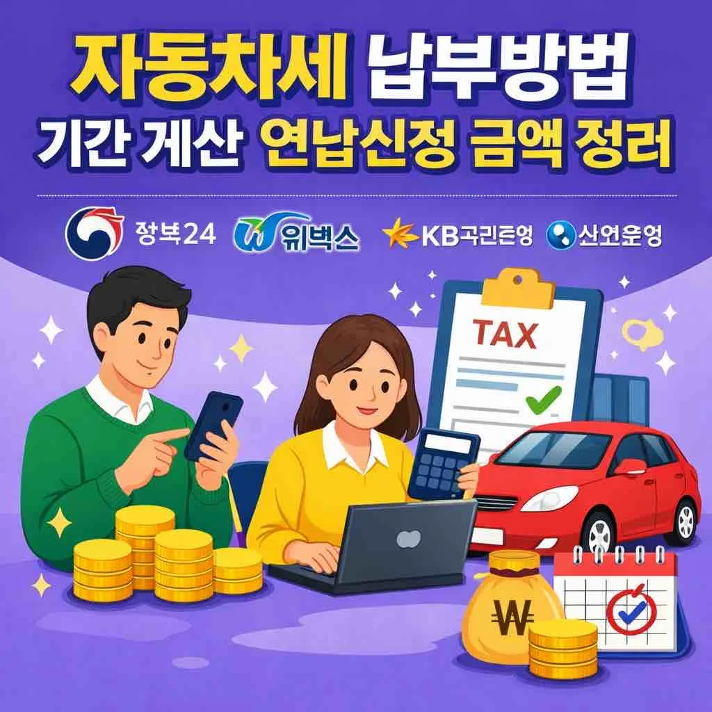 자동차세 납부 조회 방법 – 자동차세 납부기간과 연납 활용법